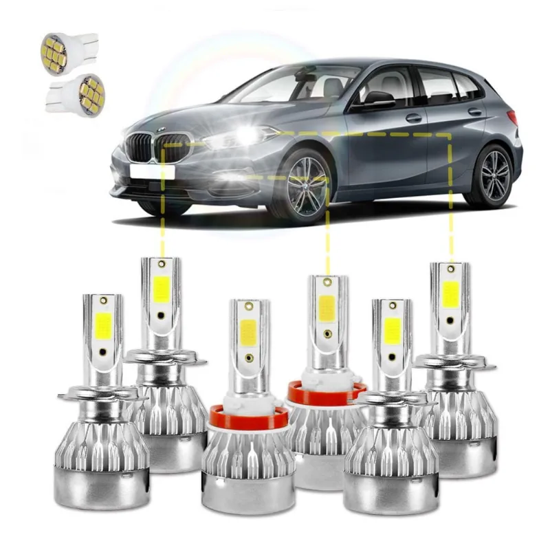 Kit Ultra Led Bmw 120I 2005/2020 20000 Lúmens 6500K