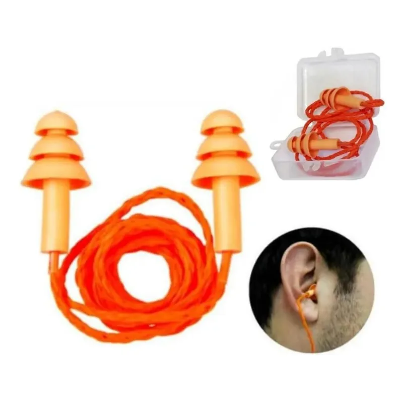 10 Protetor Auricular Auditivo In-sensor Tipo Plug Silicone