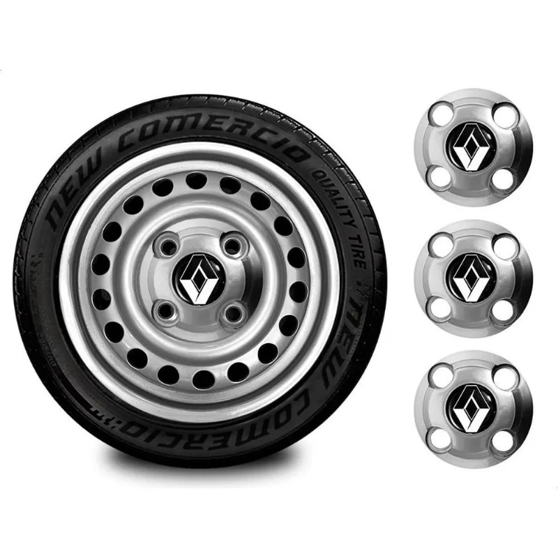 Kit Calotinha Central Renault Logan Aro 13 14 15 4 Furos