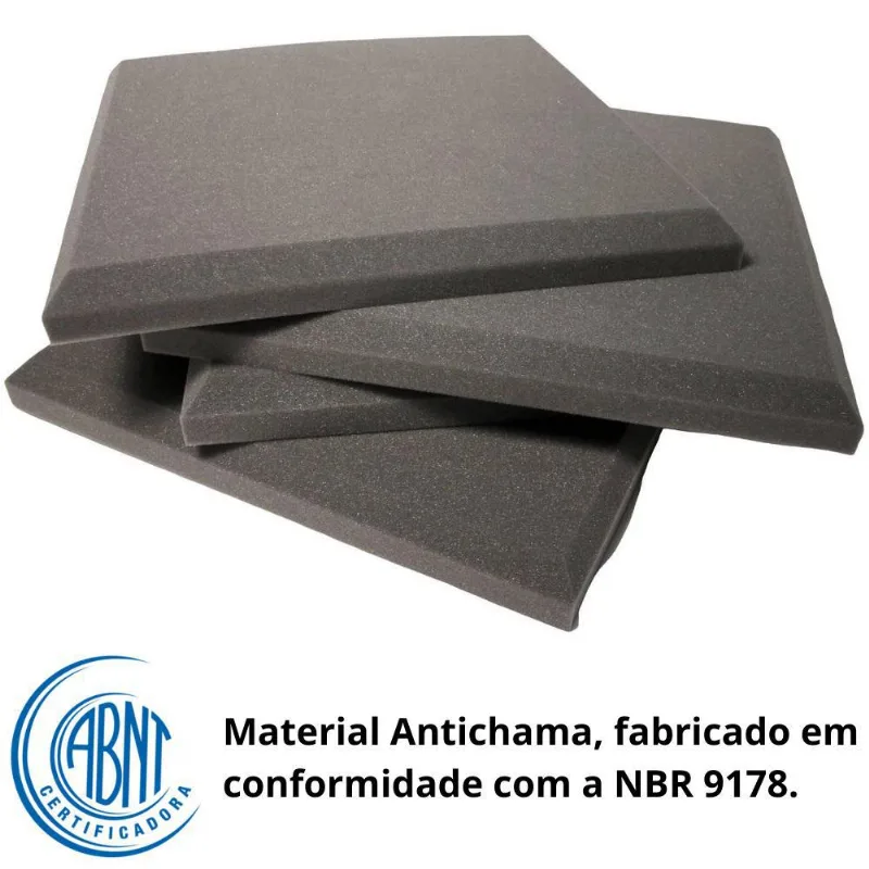 Espuma Acústica Kit Com 23pçs Para Estúdio Difusor Acústico