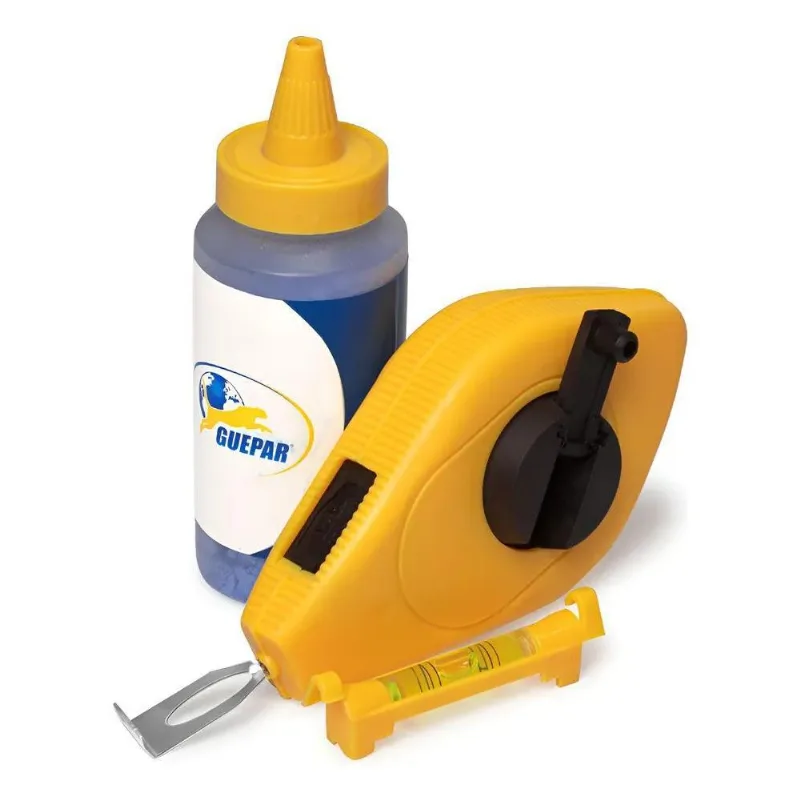 Kit Giz De Linha 15 Metros Pedreiro Gesseiro Marcação Nivel