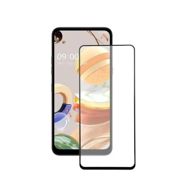 Película De Vidro 3d 4d 5d Para Lg K61 - Cor Preta