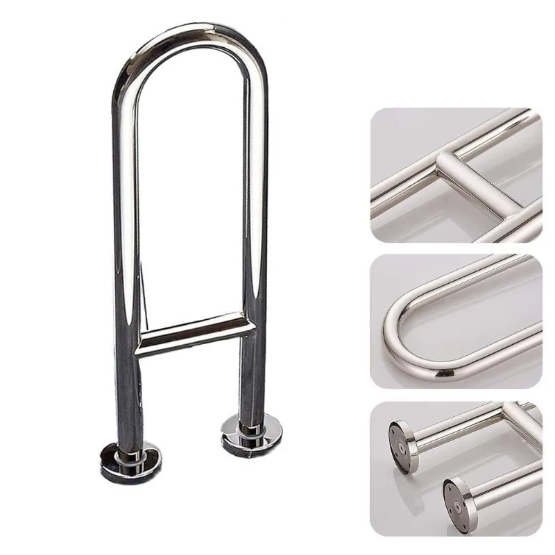 Barra de Apoio em U BSL3918 45cm Aço Inoxidável Inox AB Mídia