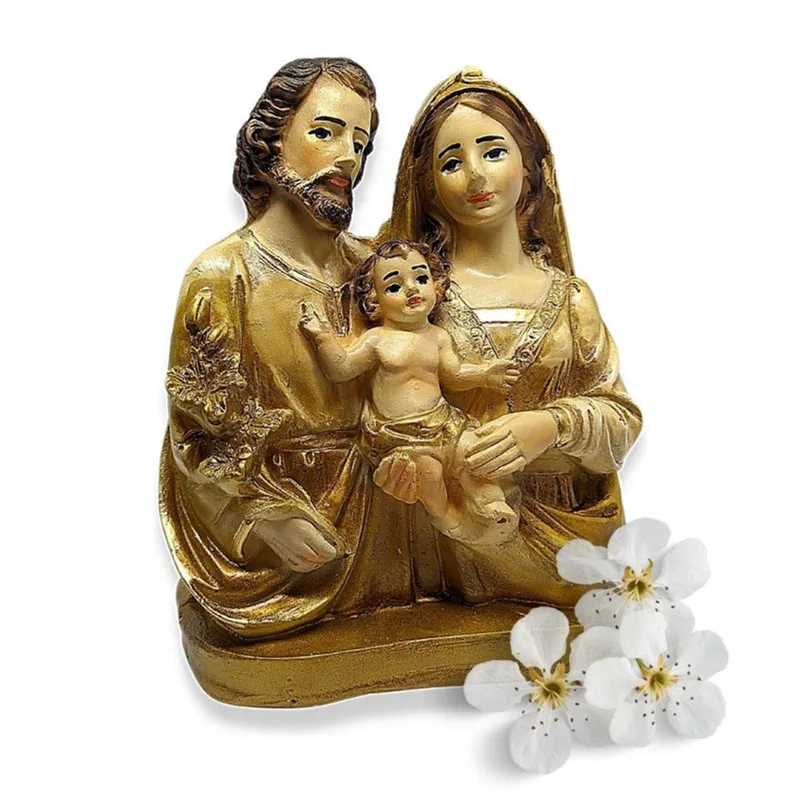 Imagem Sagrada Familia Altamente Detalhada Acabamento Fino