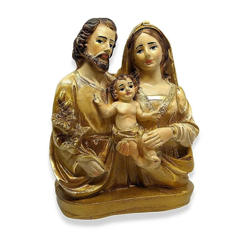 Imagem Sagrada Familia 18cm Acabamento Fino De Fábrica