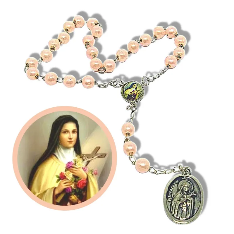 Terço Da Santa Terezinha Das Rosas Com Oração Folheto