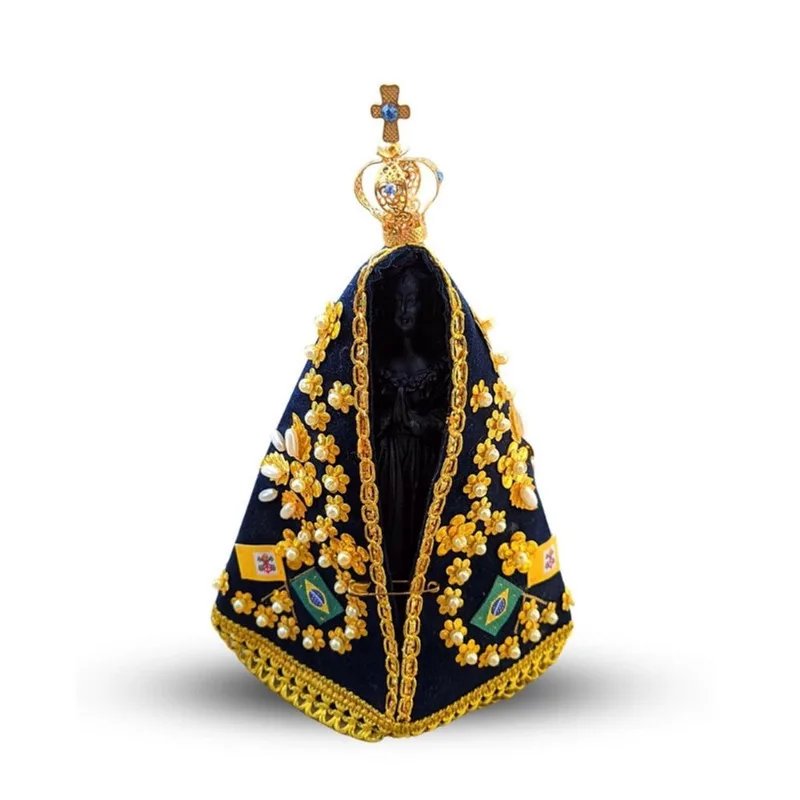 Imagem De Nossa Senhora Aparecida Original Em Resina 19cm