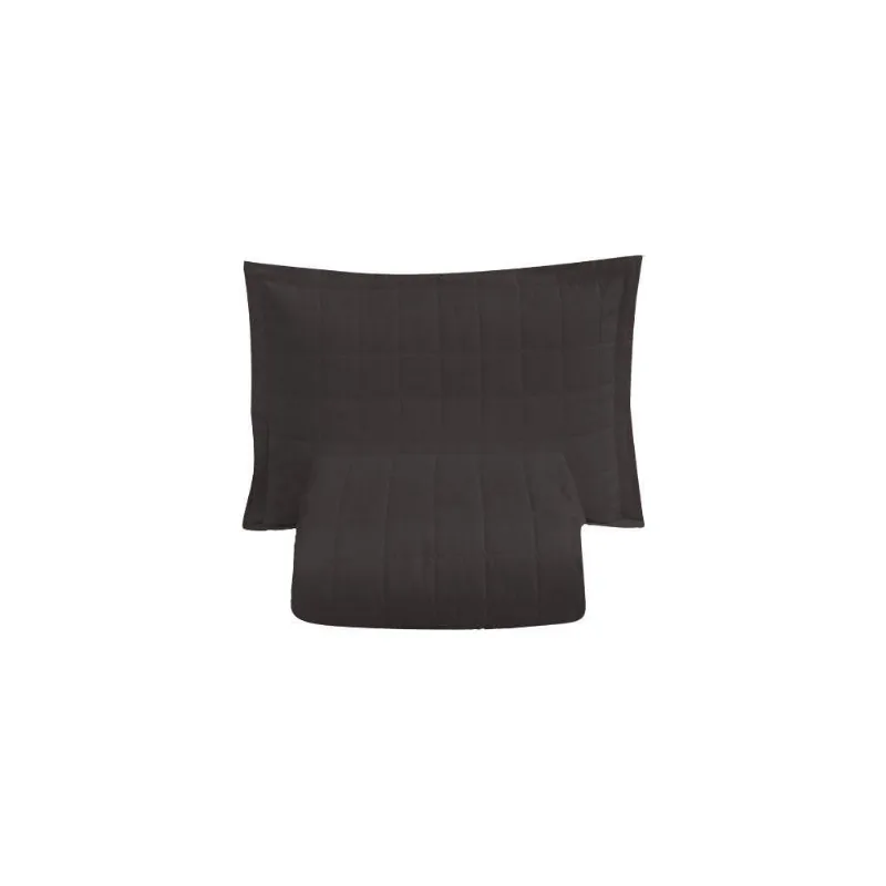 Kit Cobre Leito Matelado Dupla Face Soft 2 Peças Solteiro 100% Poliéster Cor:preto