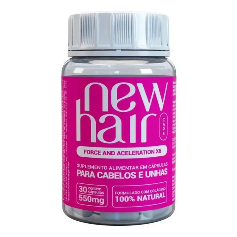 New Hair Caps Com 30 Capsulas Da Juju Salimeni