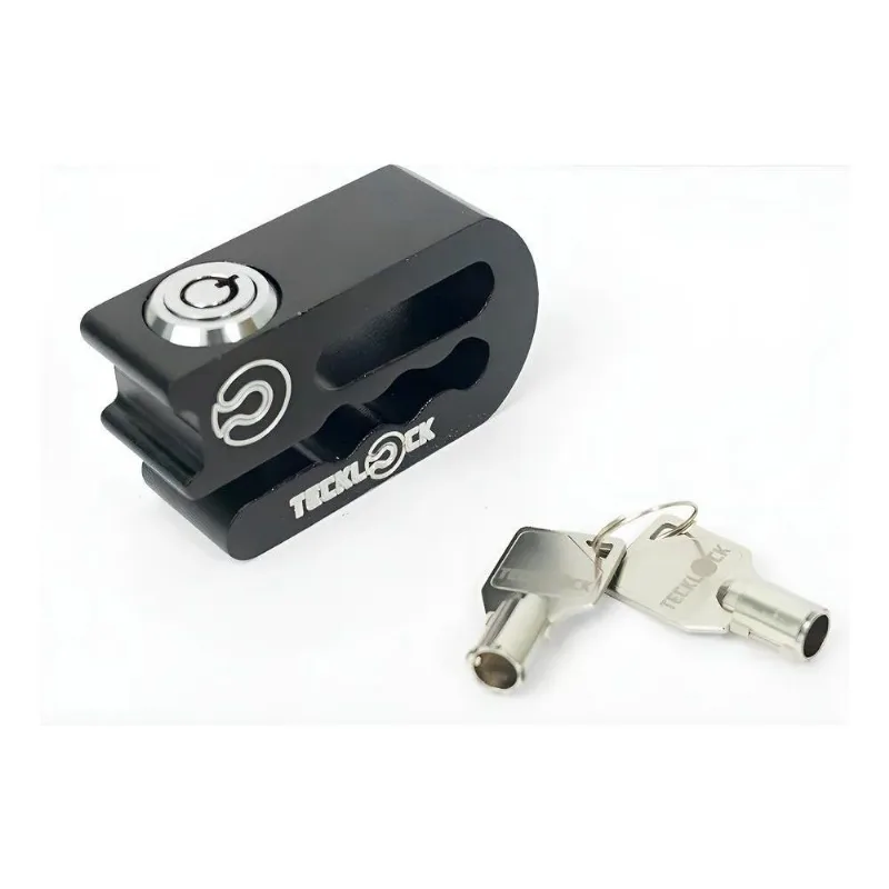Trava Antifurto Disco Freio Universal Moto Tecklock Preta