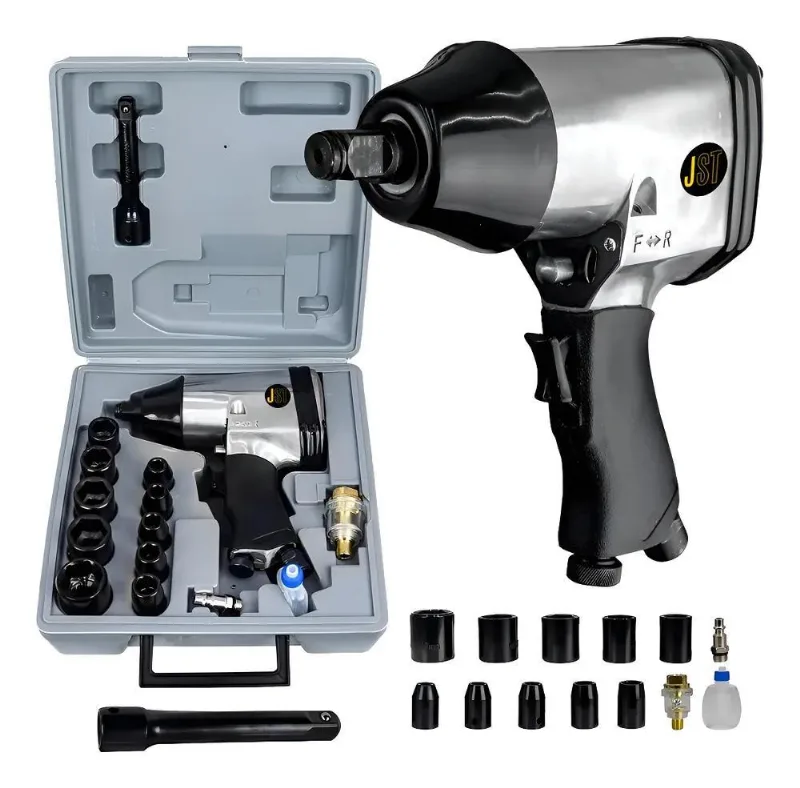 Chave Impacto Pneumatica 1/2 Pol Com Kit Chave Jch32 - Jst