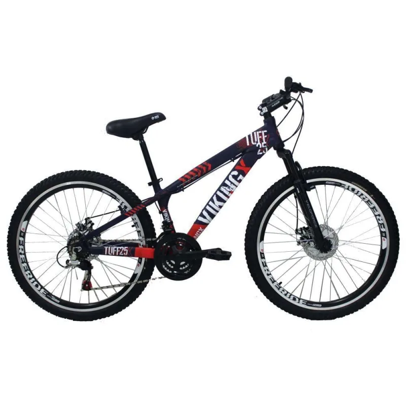 Bicicleta Vikingx Tuff25 Aro 26 Freeride 21v Roxo/laranja - VIKING - Esporte E Lazer