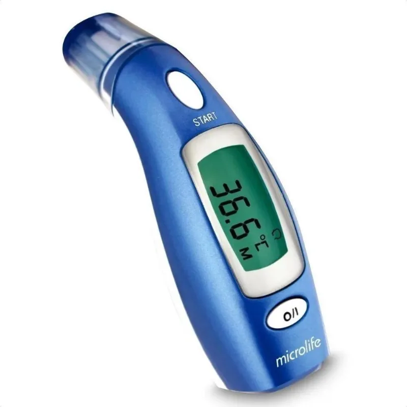 5x Termômetro Laser Digital Contato Testa-ouvido Microlife A