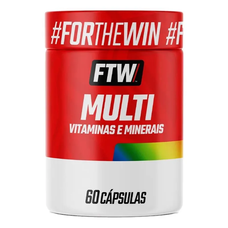 5x Multi Vitaminas E Minerais Pote 60 Cápsulas - Ftw