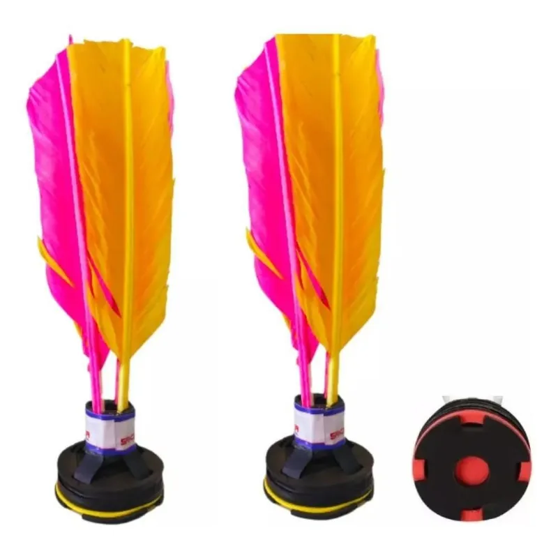 10x Kit 2 Peteca Oficial Profissional Colorida Leve