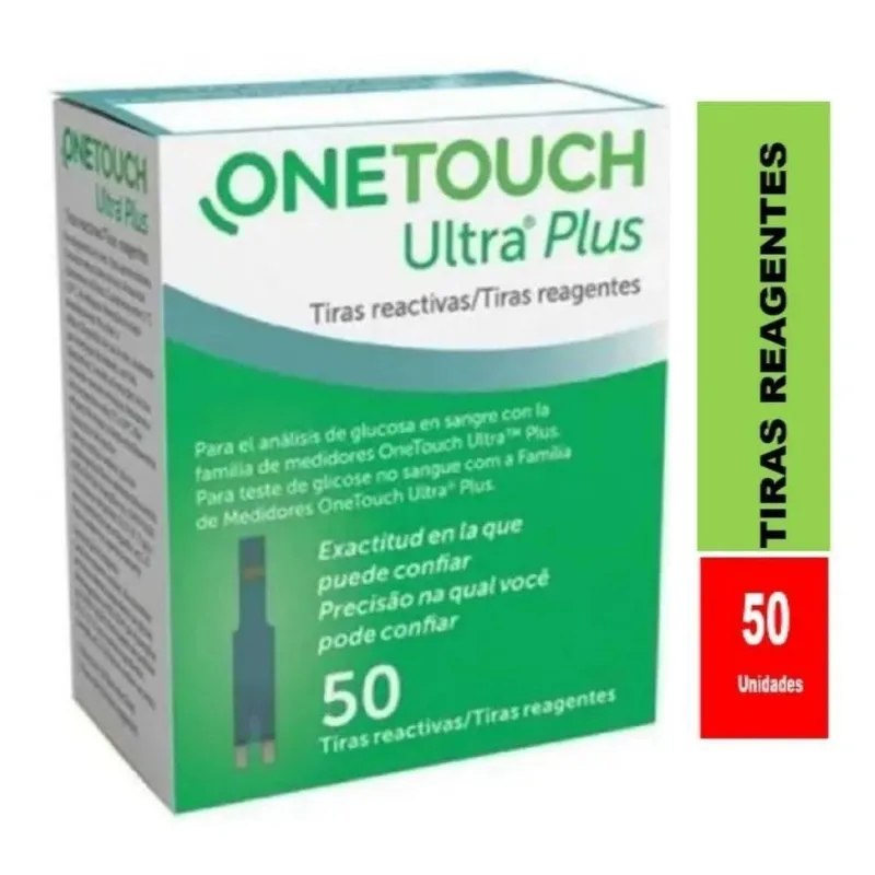 2x Tiras Glicemia Onetouch Ultra Plus Tiras / Fitas Reagente
