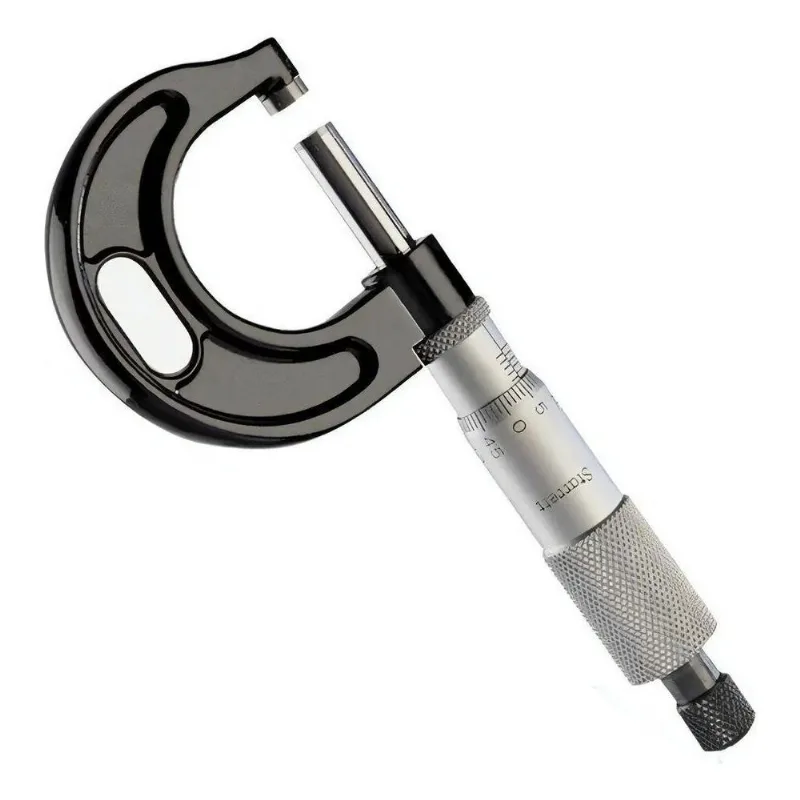 10x Micrometro Mecanico De 0mm A 25mm, Precisao De 0,01mm