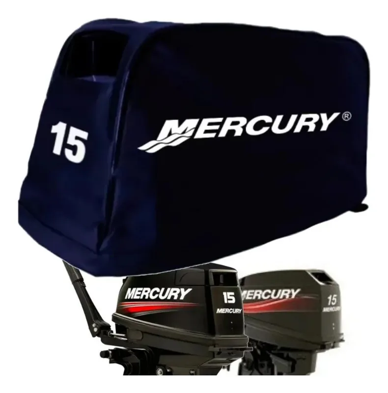 5x Capa Para Capô Motor De Popa Mercury 15 Hp