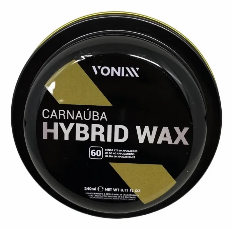 Cera Automotiva De Carnauba Vonixx Hybrid Wax 240g