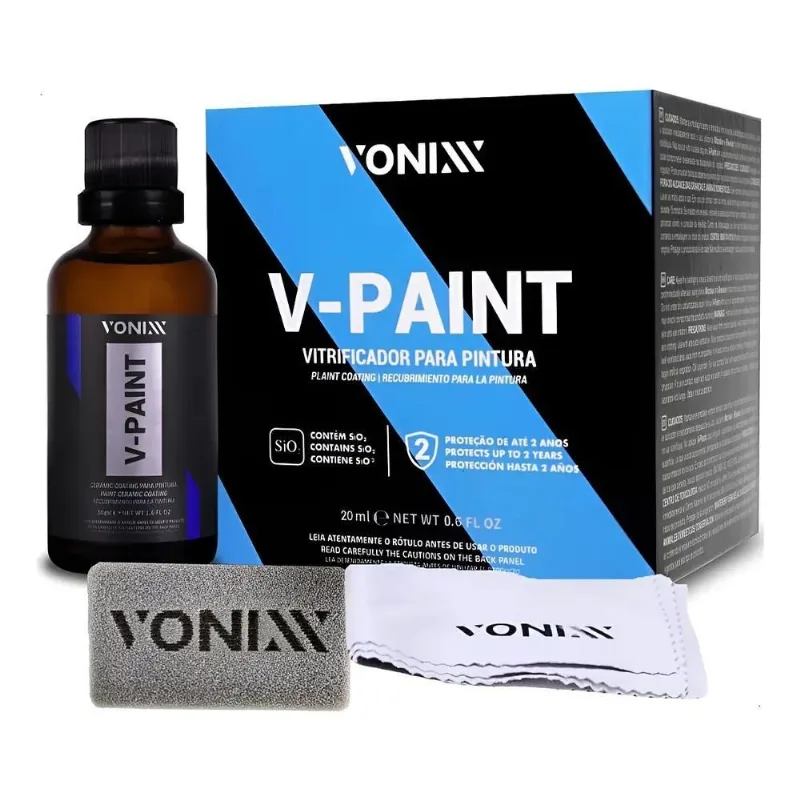 Vitrificador V-paint Para Pintura Automotiva 20ml Vonixx