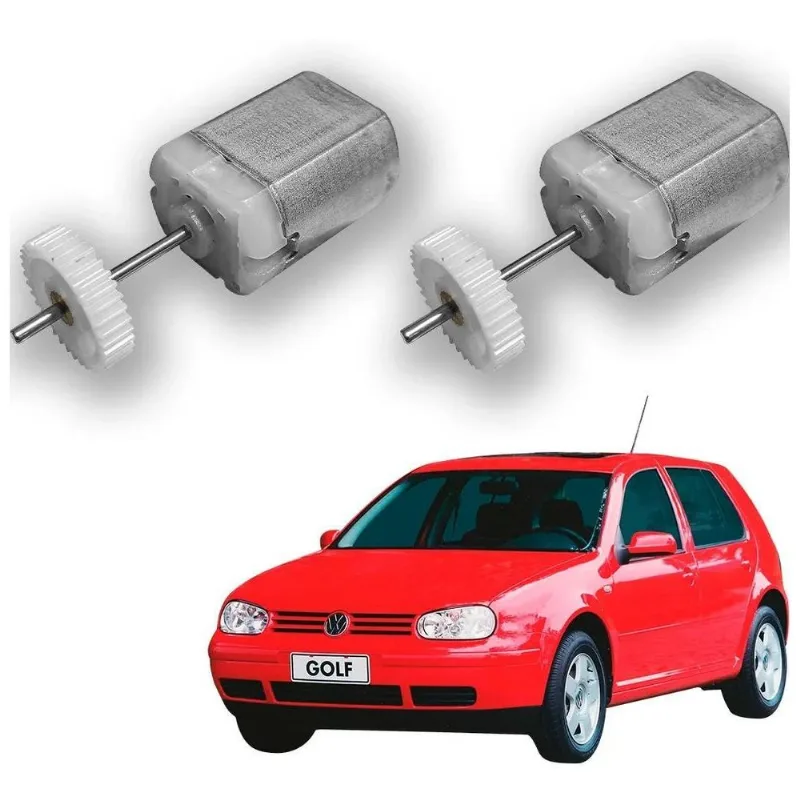 Par 2x Motores Fechadura Trava Elétrica Golf Polo Passat Vw