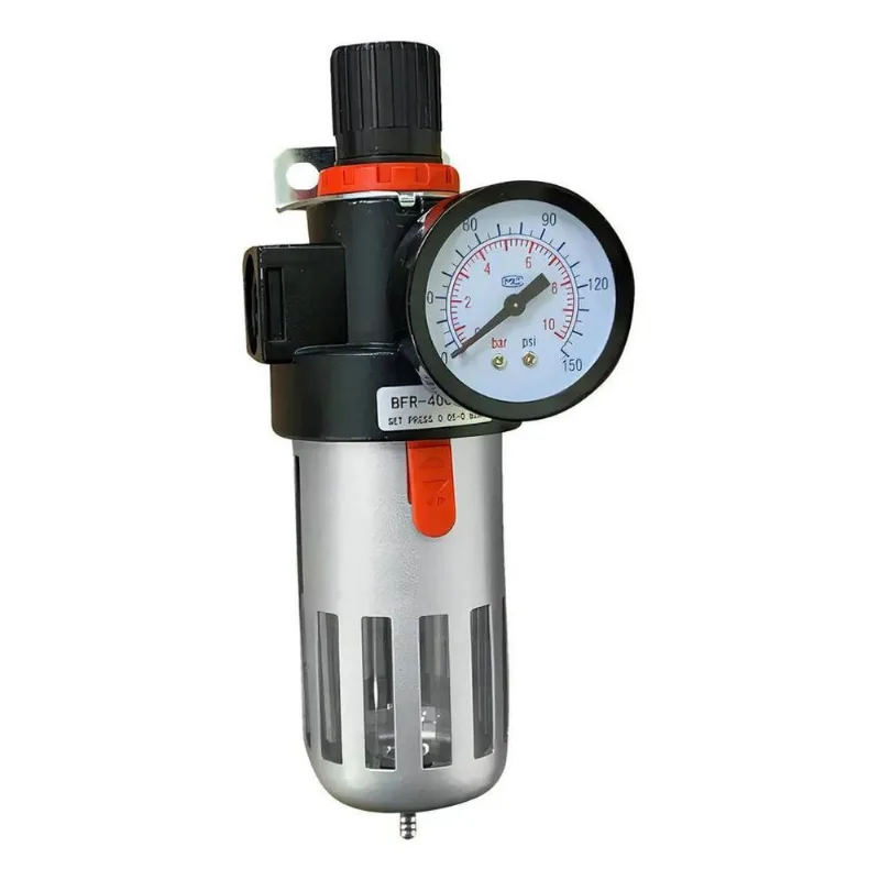 5x Filtro De Ar Para Compressor Com Regulador De Pressão 1/2