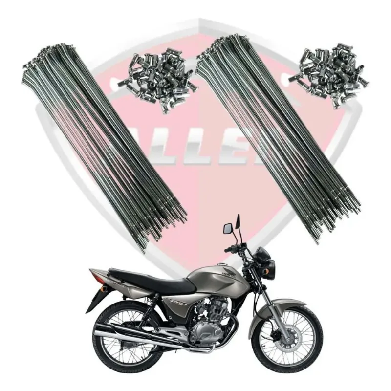 Kit Raio Em Inox Não Enferruja Inferruja Cg 125 150 160 Esd