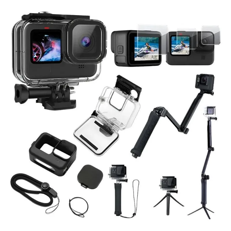 Kit Vibe Shoot GoPro Hero 11 12 Estanque Tripé 3w Película