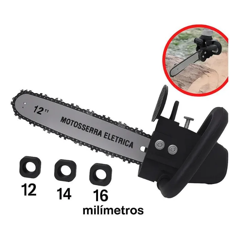 3x Adaptador Esmerilhadeira Moto Serra - Fácil Montagem