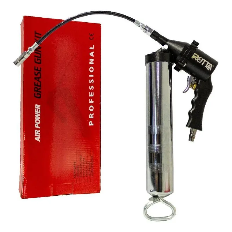 Engraxadeira Pneumática Bomba Manual Graxa 400g Rotta 376