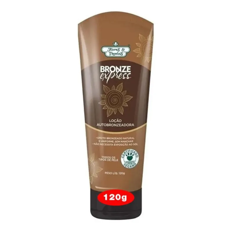 Loção Autobronzeadora Bronze Express Flores E Vegetais 120G - Não Disponível - Beleza E Perfumaria
