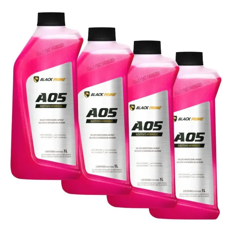 Aditivo De Radiador Black Prime A05 Pronto Uso Kit 4 Litros