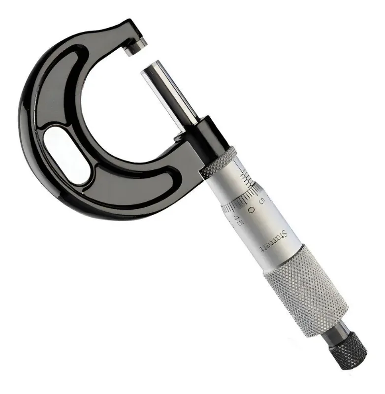 Micrometro Mecanico De 0mm A 25mm, Precisao De 0,01mm Mfl