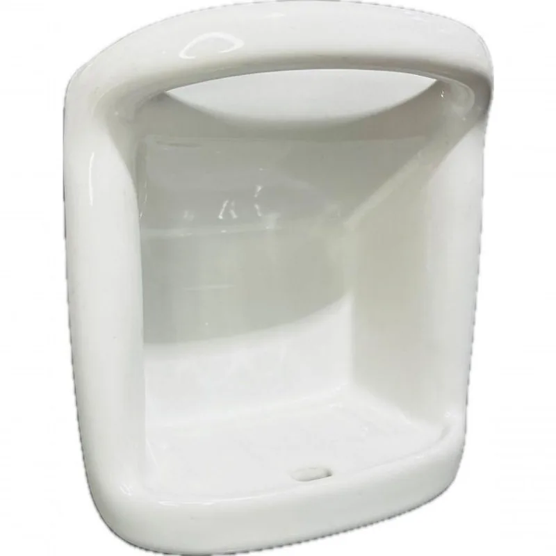 Saboneteira Vintage Rainha Porcelana Branca com Alça Celite