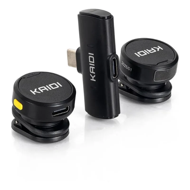 3x Microfone Lapela Tipo-c Smartphone Podcast Entrevista Kmf