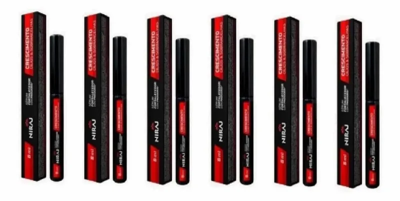 5x 6 Sérum Crescimento Cílios E Sobrancelha Niraj Prohairin