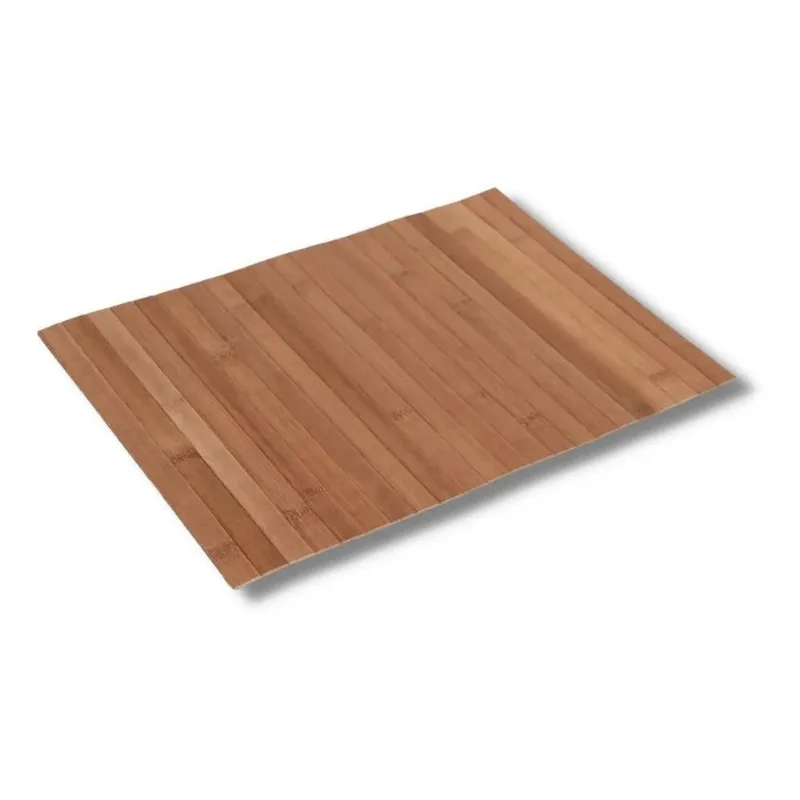 5x Esteira Suporte Braço De Sofa Copo Apoio De Bambu Natural