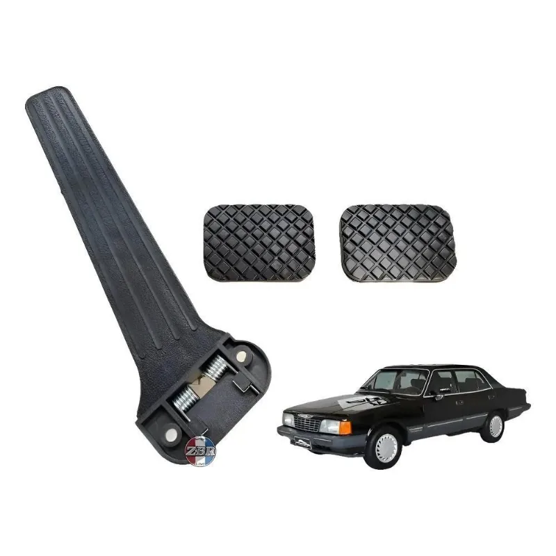 5x Pedaleiras Opala Caravan Kit Acelerador Freio Embreagem 3