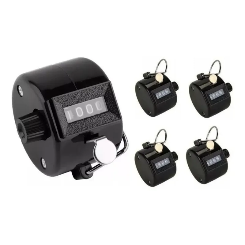 3x Kit 5 Contador Manual De Pessoas Estatico 4 Digitos Contr