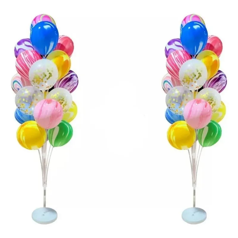 Suporte Para Balão Bexiga De Chão - 1,68 - 19 Hastes - 2 Und