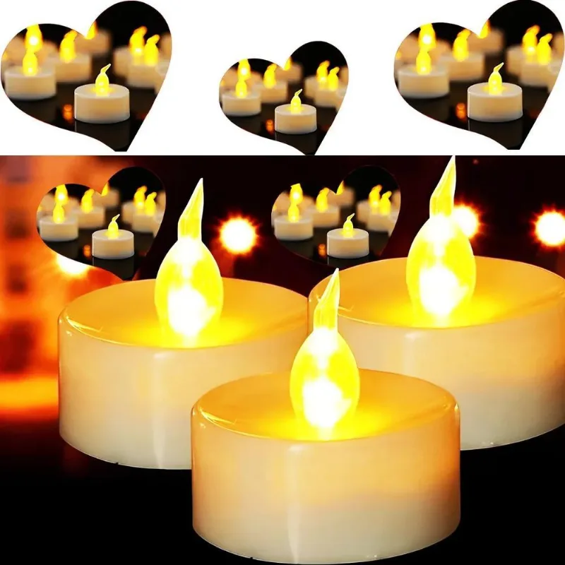 10x Kit 24 Vela Eletrônica Decorativa Led Linda + 72 Bateri