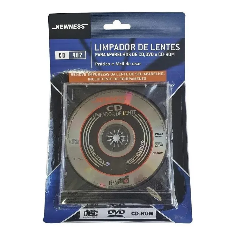 5x Limpador De Lentes Cd Dvd Bluray Aparelho Newness Origina