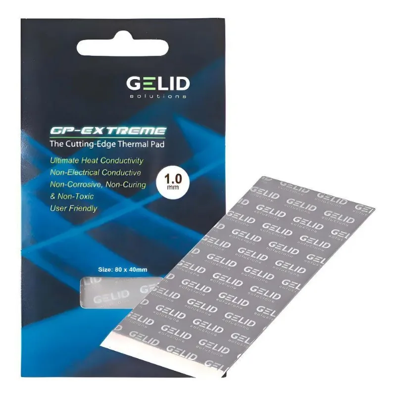 Thermal Pad Gelid Gp-extreme 80mm X 40mm X 1mm Cor Grey