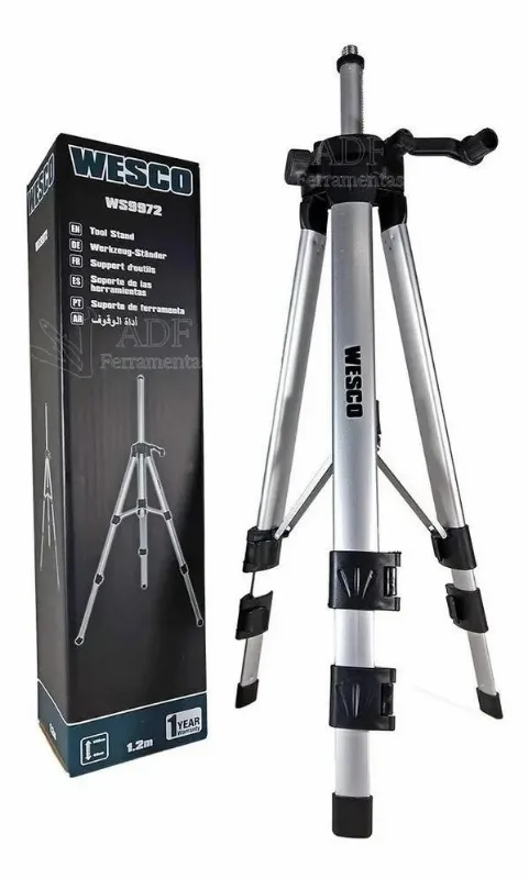 Tripe Para Nivel A Laser Com Bolsa 1,2m Ws9972 Wesco