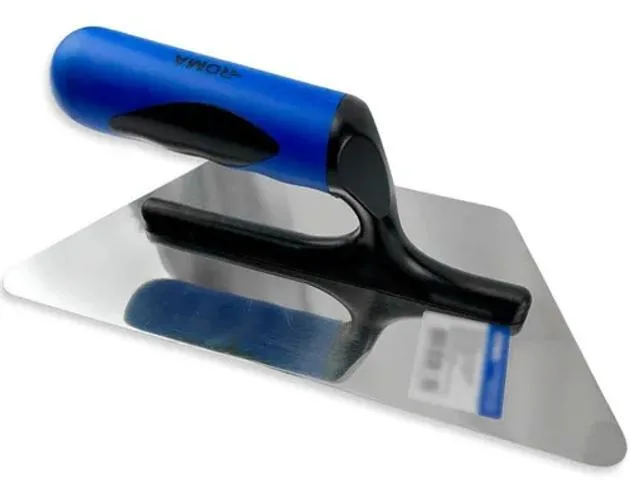 Desempenadeira Trapezio Aço Inox Para Efeito Cimento Queimad