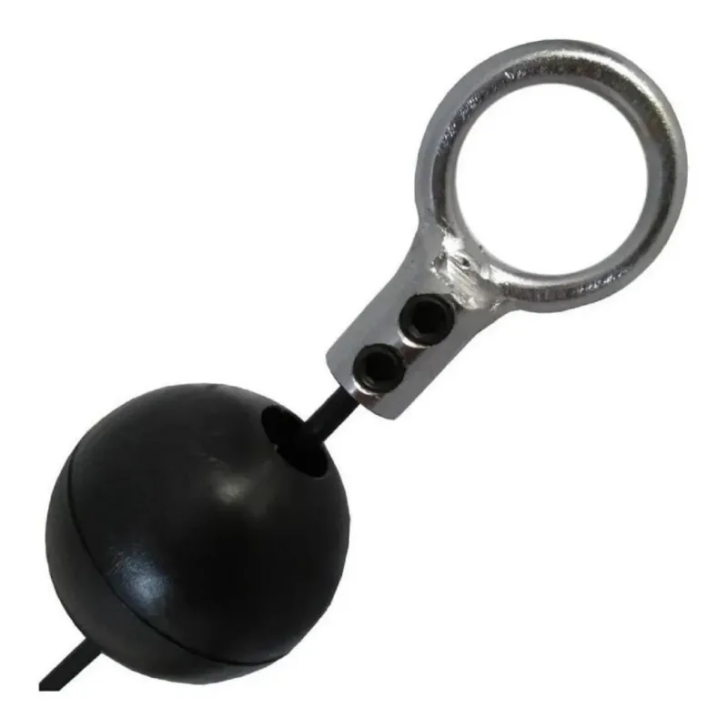 2x Kit 1 Terminal Argola E 1 Bolinha Para Cabo De Aço Acade