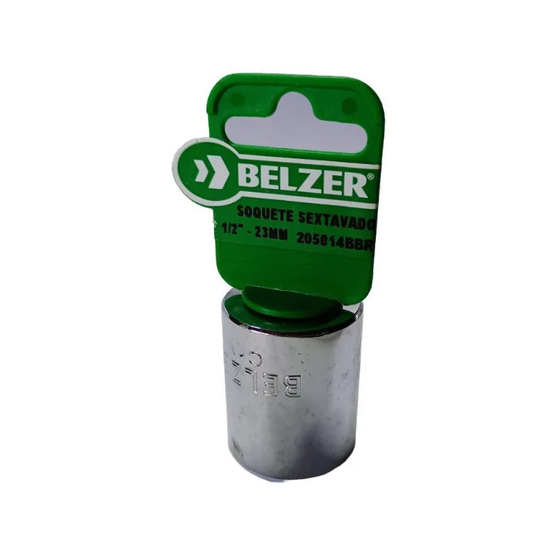 Soquete Sextavado - 1/2'' - 23 Mm - Belzer