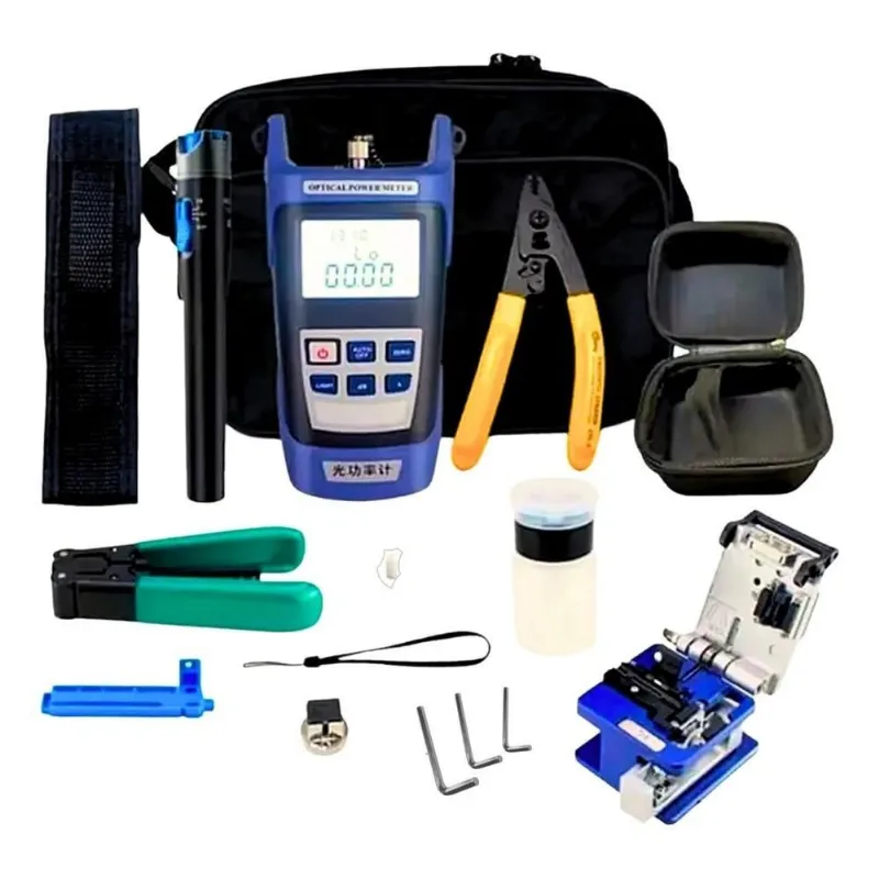 Kit Fibra Óptica Caneta 10km Clivador Fc6s Power Meter Ftth9