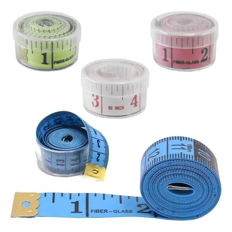 5x Fita Métrica Flexível 1,5m Costura, Corporal, Cintura, Br