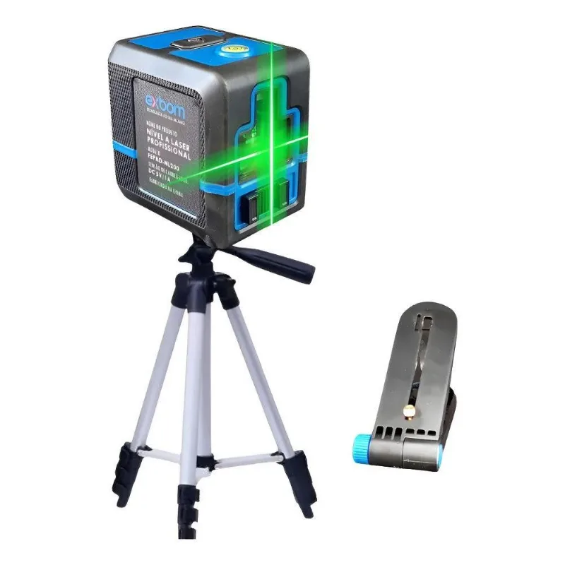Nível A Laser Tripé Profissional Verde 3D Recarregável Cruz